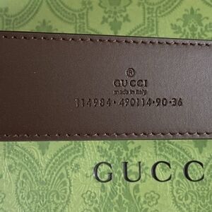 Gucci Gold and Brown Belt